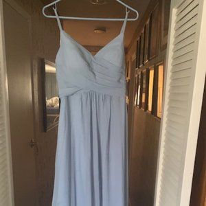 Dusty Blue Long  Formal Dress